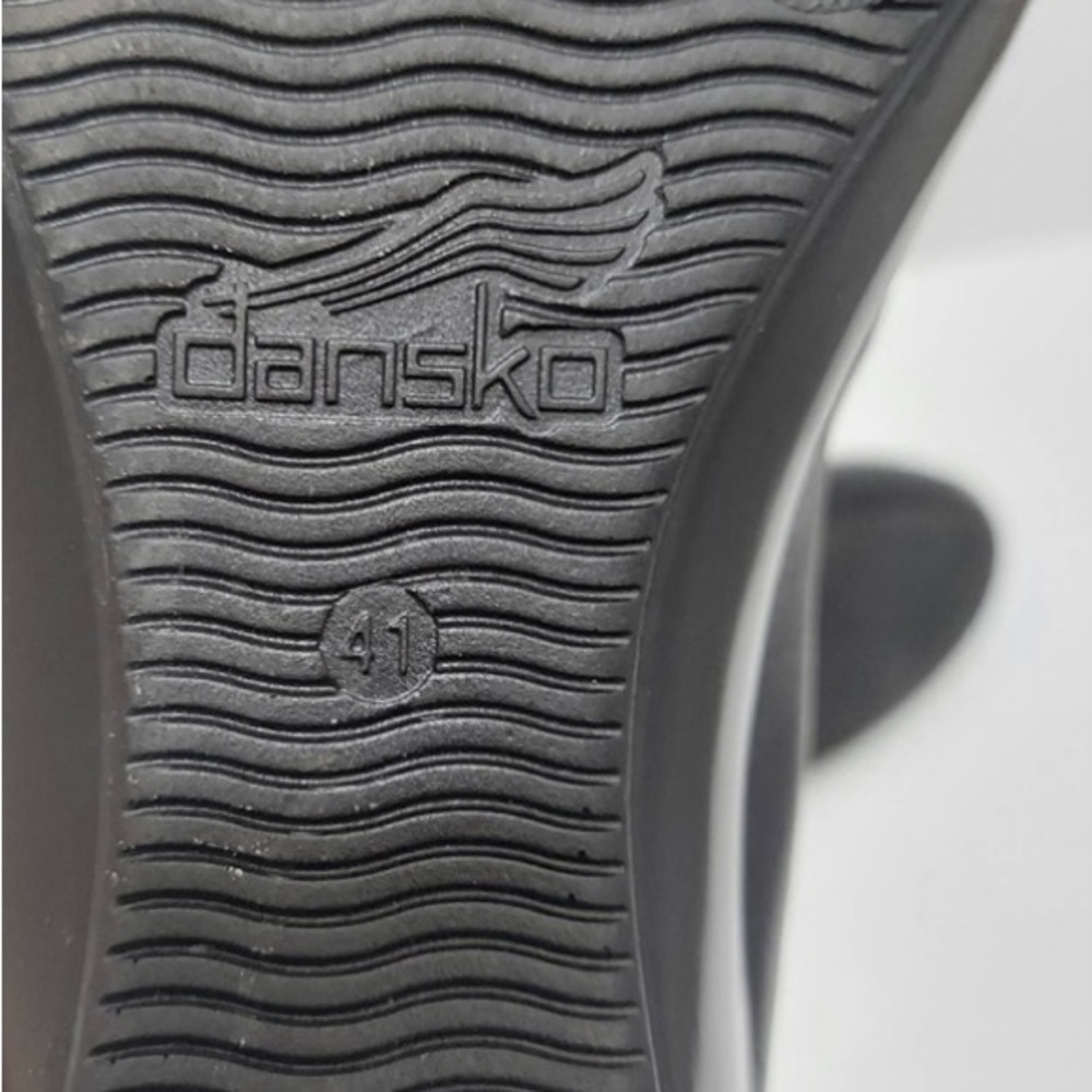 Dansko Debra Nappa Black Leather Loafers Shoes Size 41 US 10.5 / 11 - Picture 8 of 10